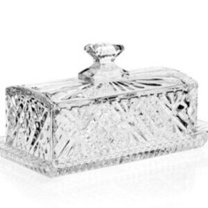 Dublin Crystal Butter Dish